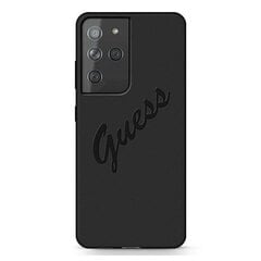 Dėklas Guess GUHCS21LLSVSBK skirtas S21 Ultra G998, juoda kaina ir informacija | Telefono dėklai | pigu.lt