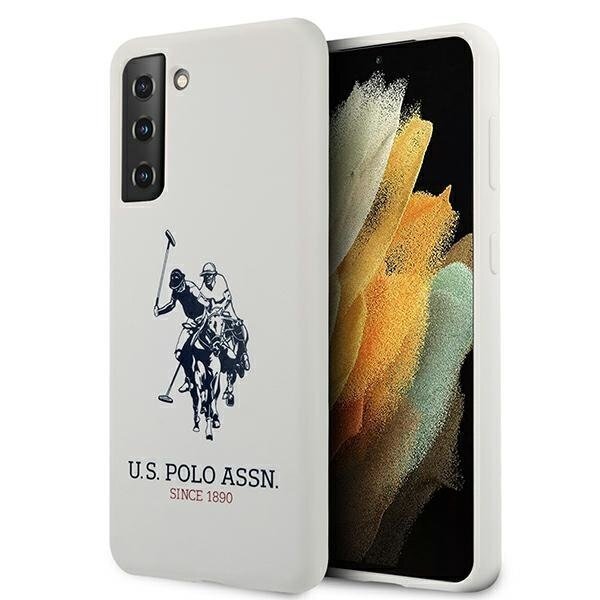 US Polo USHCS21SSLHRWH, skirtas S21 G991, baltas kaina ir informacija | Telefono dėklai | pigu.lt