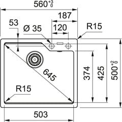 Гранитная кухонная мойка Franke Urban UBG 610-56 цена и информация | Раковины на кухню | pigu.lt