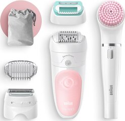 ЭЛЕКТРИЧЕСКИЙ ЭПИЛЯТОР BRAUN 5875 BEAUTY SET АККУМУЛЯТОРНЫЙ БЕЛЫЙ цена и информация | Эпиляторы | pigu.lt