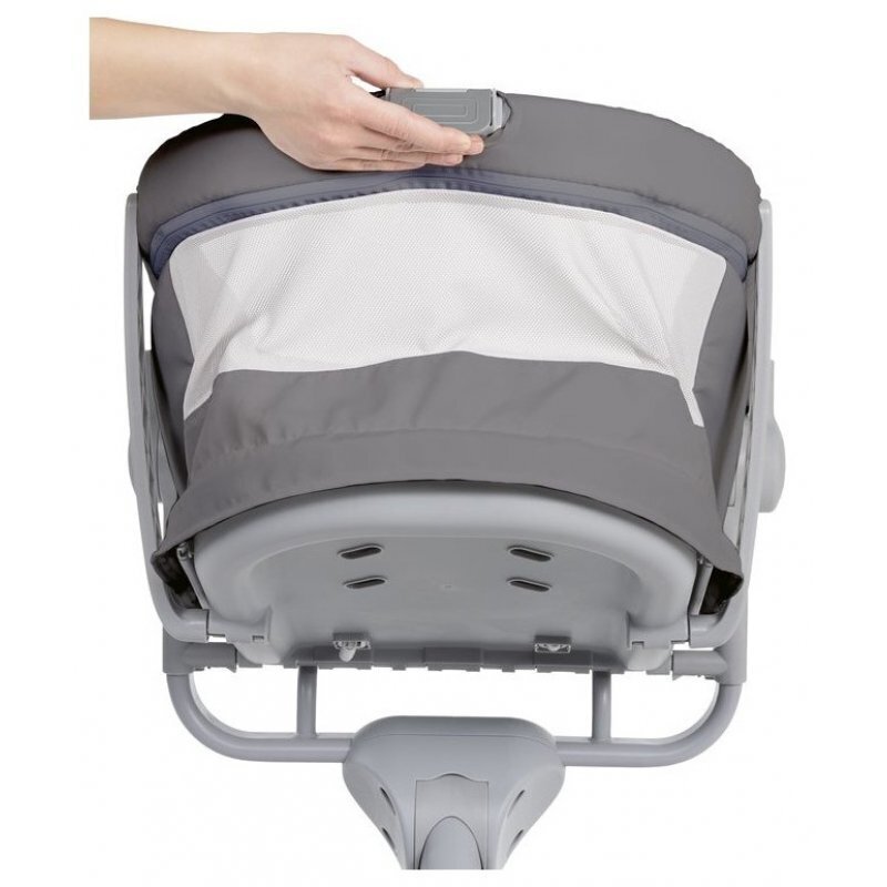 Lovytė Chicco Baby Hug Air 4in1, Dark Grey kaina ir informacija | Maniežai vaikams | pigu.lt