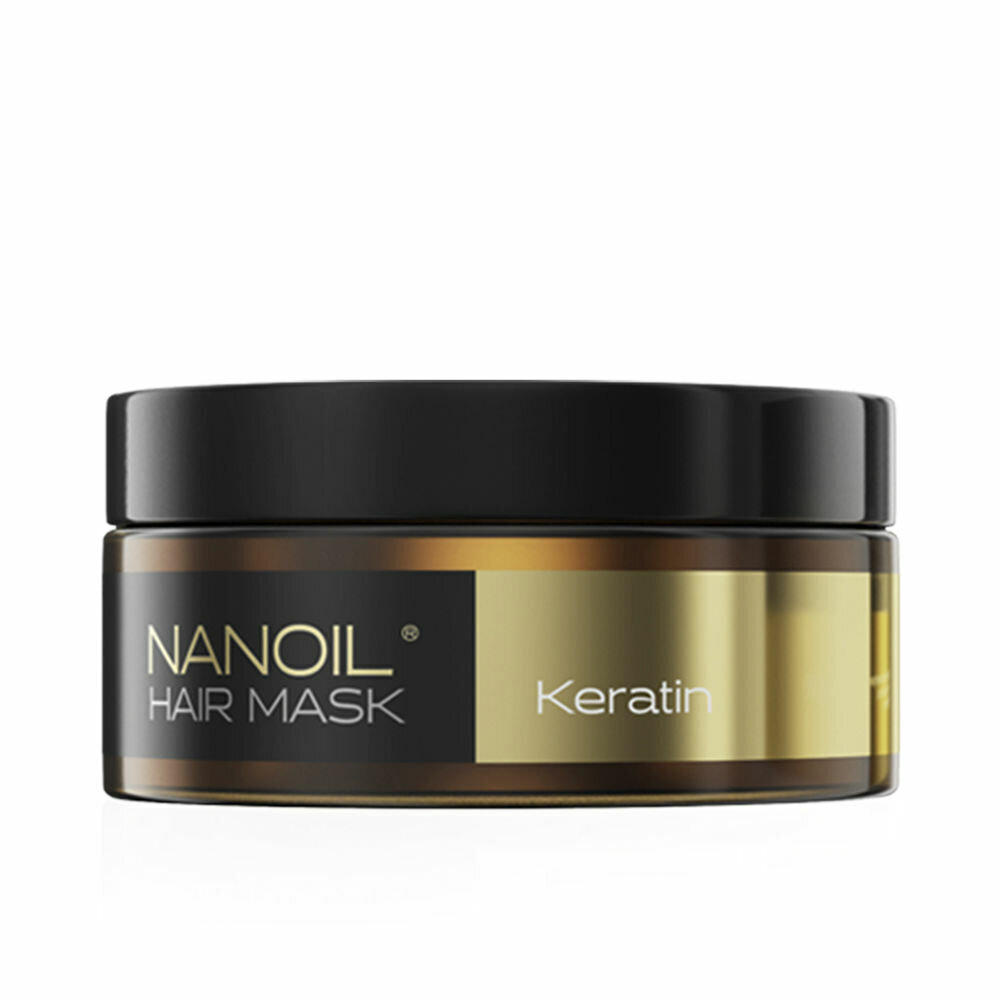Plaukų kaukė Nanoil Keratin Hair Mask, 300 ml kaina ir informacija | Priemonės plaukų stiprinimui | pigu.lt