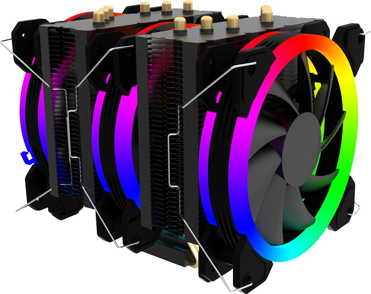 Gembird Huracan X500 RGB kaina ir informacija | Procesorių aušintuvai | pigu.lt