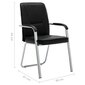 Biuro kėdė, juodos spalvos kaina ir informacija | Biuro kėdės | pigu.lt