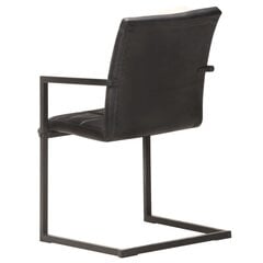 Обеденные стулья, 4 шт., черные цена и информация | Стулья для кухни и столовой | pigu.lt