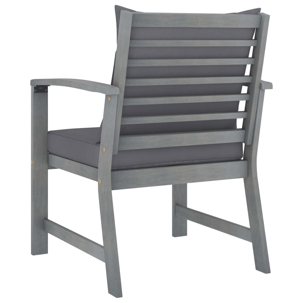Sodo kėdės su pagalvėmis, 2 vnt., medienos masyvas цена и информация | Lauko kėdės, foteliai, pufai | pigu.lt