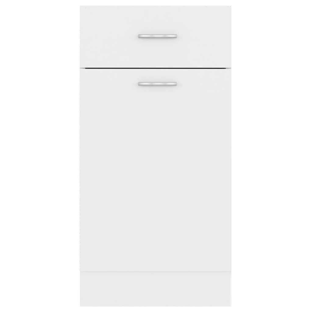 Apatinė spintelė su stalčiumi, 40x46x81,5 cm, baltos spalvos kaina ir informacija | Virtuvinės spintelės | pigu.lt