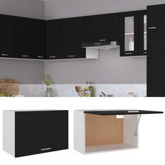 Pakabinama spintelė, 60x31x40 cm, juodos spalvos kaina ir informacija | Virtuvinės spintelės | pigu.lt