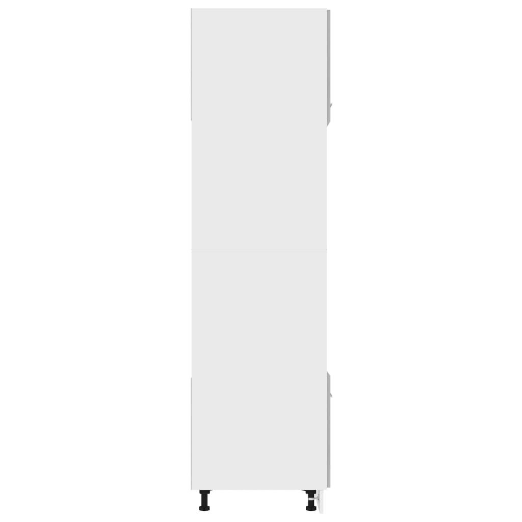 Spintelė mikrobangų krosnelei, 60x57x207 cm, pilka kaina ir informacija | Virtuvinės spintelės | pigu.lt
