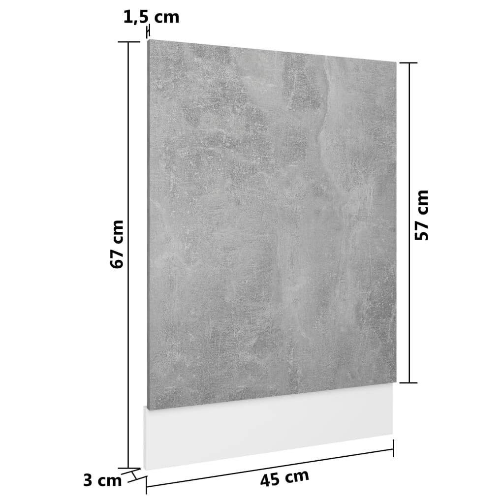 Indaplovės plokštė, 45x3x67 cm, pilka kaina ir informacija | Virtuvės baldų priedai | pigu.lt