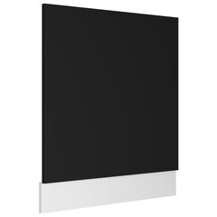 Indaplovės plokštė, 59,5x3x67 cm, juoda kaina ir informacija | Virtuvės baldų priedai | pigu.lt