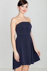 Suknelė moterims Lenitif 114634, mėlyna kaina ir informacija | Suknelės | pigu.lt