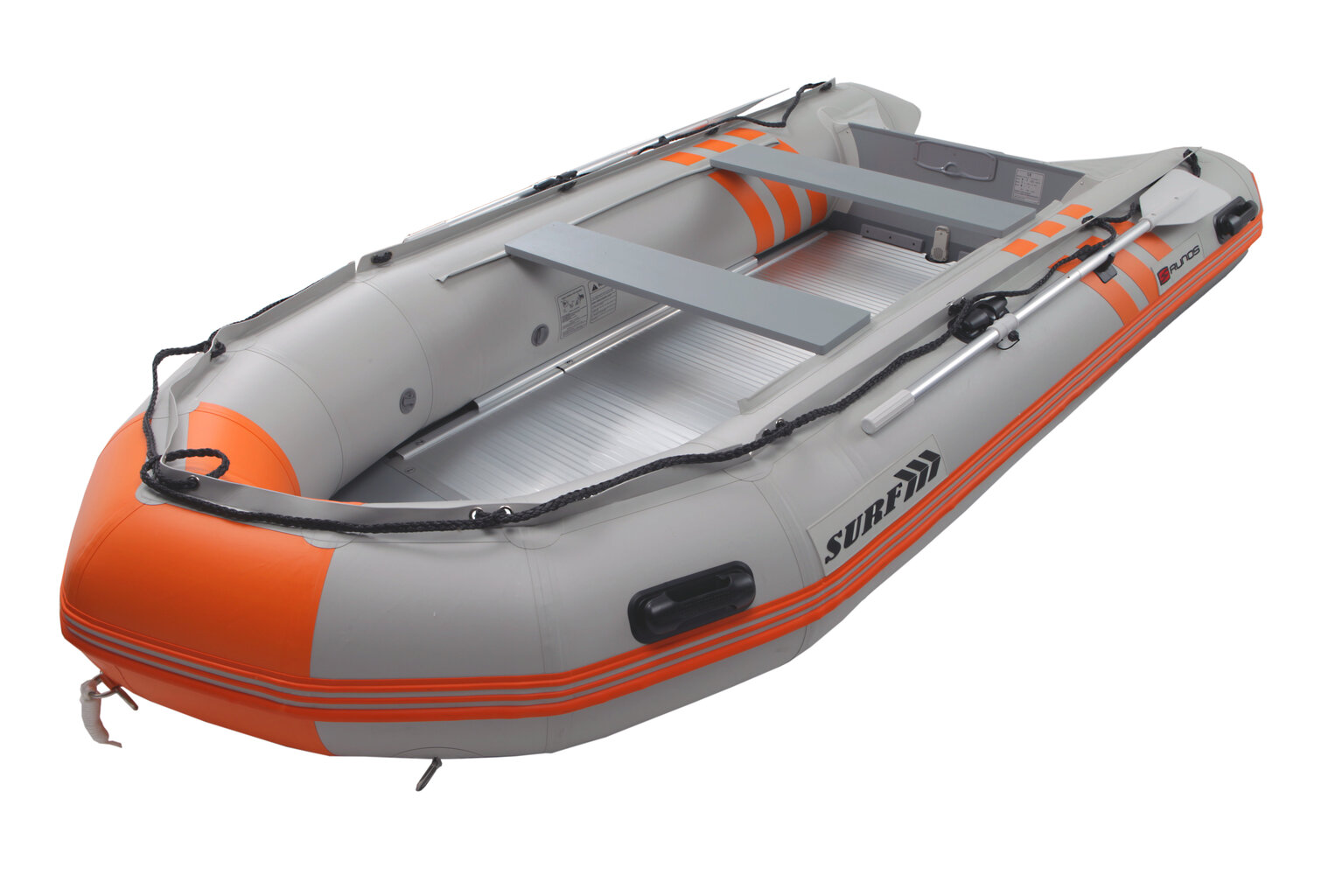 Pripučiama valtis su aliuminiu dugnu Runos Surf PVC RY-B420K, 4,20 m kaina ir informacija | Valtys ir baidarės | pigu.lt