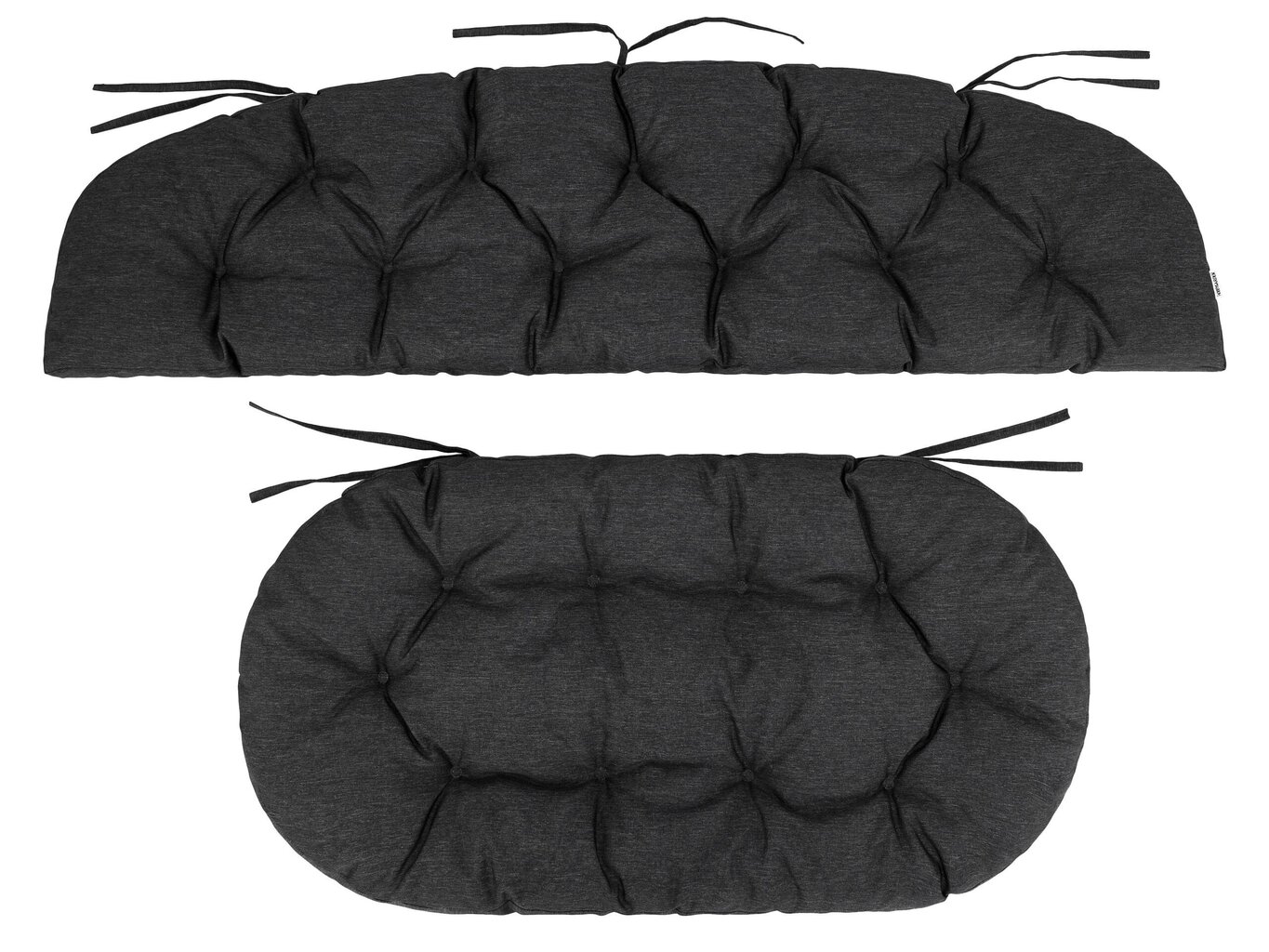 3-jų pagalvių komplektas Hobbygarden Amanda Prestige 1+2, juodas цена и информация | Pagalvės, užvalkalai, apsaugos | pigu.lt