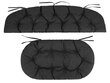 3-jų pagalvių komplektas Hobbygarden Amanda Prestige 1+2, juodas цена и информация | Pagalvės, užvalkalai, apsaugos | pigu.lt