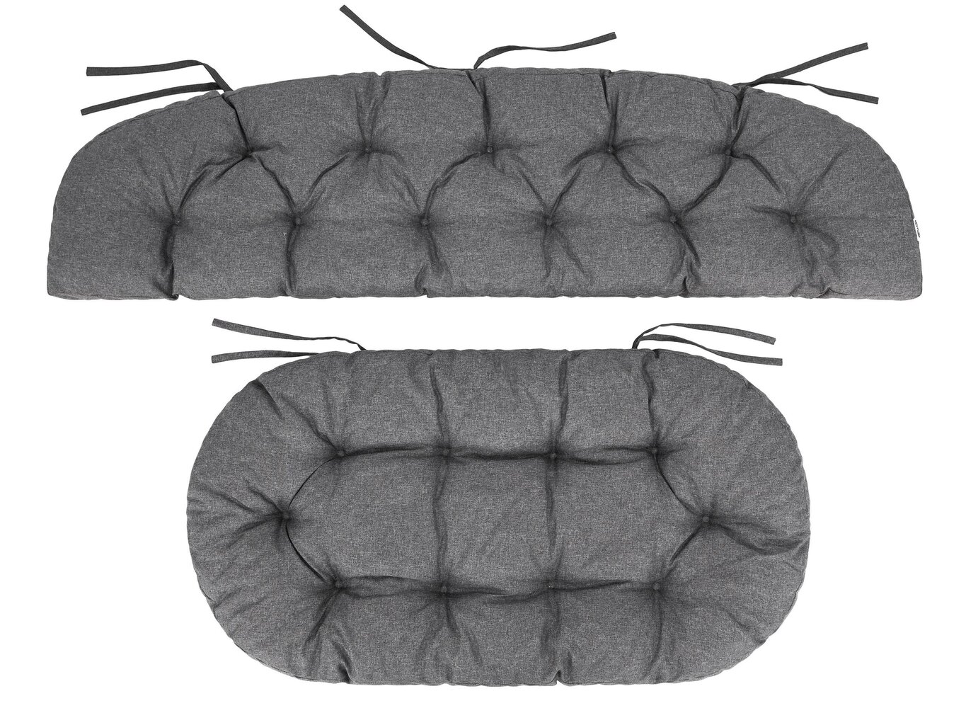 3-jų pagalvių komplektas Hobbygarden Amanda Prestige 1+2, tamsiai pilkas kaina ir informacija | Pagalvės, užvalkalai, apsaugos | pigu.lt