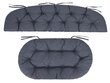 3-jų pagalvių komplektas Hobbygarden Amanda Prestige 1+2, mėlynas kaina ir informacija | Pagalvės, užvalkalai, apsaugos | pigu.lt