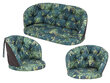 3-jų pagalvių komplektas Hobbygarden Amanda Prestige 1+2, žalias цена и информация | Pagalvės, užvalkalai, apsaugos | pigu.lt