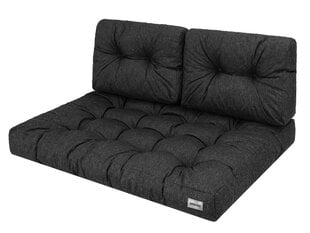 Pagalvė paletės sėdynei Hobbygarden Leo 120x80cm, juoda kaina ir informacija | Pagalvės, užvalkalai, apsaugos | pigu.lt