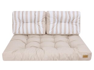Подушка на сиденье поддона Hobbygarden Leo 120x80см, светло-бежевая цена и информация | Подушки, наволочки, чехлы | pigu.lt