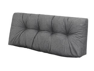 Atlošo pagalvė paletei Hobbygarden Leo 120x40cm, tamsiai pilka kaina ir informacija | Pagalvės, užvalkalai, apsaugos | pigu.lt
