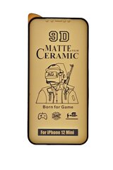 Ekrano apsauga, skirta iPhone 12 mini, Matte Ceramic, Full Glue, Full Cover kaina ir informacija | Apsauginės plėvelės telefonams | pigu.lt