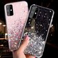 Telefono dėklas Fusion glue glitter, skirtas Samsung A426 Galaxy A42 5G, juodas цена и информация | Telefono dėklai | pigu.lt