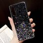 Telefono dėklas Fusion glue glitter, skirtas Samsung A426 Galaxy A42 5G, juodas цена и информация | Telefono dėklai | pigu.lt
