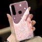 Telefono dėklas Fusion glue glitter, skirtas Samsung A426 Galaxy A42 5G, rožinis kaina ir informacija | Telefono dėklai | pigu.lt