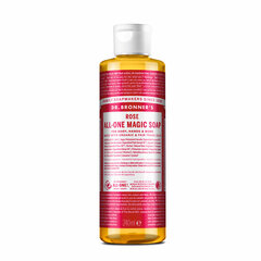 Kastilijos muilas Dr. Bronner's Rose, 240 ml kaina ir informacija | Muilai | pigu.lt