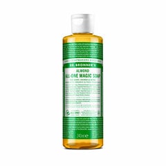 Чистое кастильское мыло Dr. Bronner's Almond 240 мл цена и информация | Мыло | pigu.lt