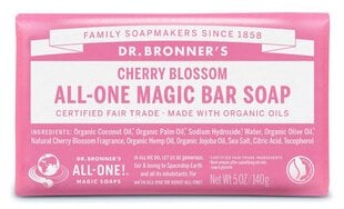 Чистое кастильское мыло Dr. Bronner's Cherry-Blossom 140 г цена и информация | Мыло | pigu.lt