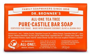 Kastilijos muilas Dr. Bronner's Tea-Tree, 140 g kaina ir informacija | Muilai | pigu.lt