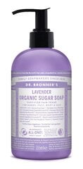 Органическое сахарное мыло Dr. Bronner's Lavender 355 мл цена и информация | Мыло | pigu.lt