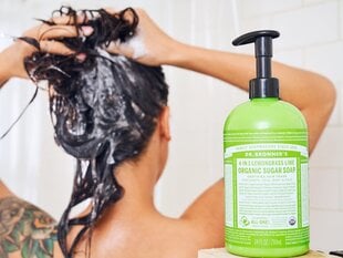 Cukraus muilas Dr. Bronner's Lemongrass-Lime, 355 ml kaina ir informacija | Muilai | pigu.lt