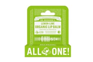 Органический бальзам для губ Dr.Bronner's Lemon-Lime 4 г цена и информация | Помады, бальзамы, блеск для губ | pigu.lt