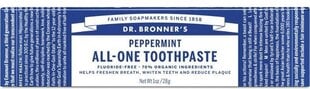 Органическая зубная паста Dr. Bronner's Peppermint (для путешествия) 28 г цена и информация | Зубные щетки, пасты | pigu.lt