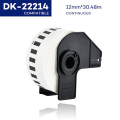 Analoginė juostelė Brother DK-22214 (12mm x 30.48m) kaina ir informacija | Spausdintuvų priedai | pigu.lt