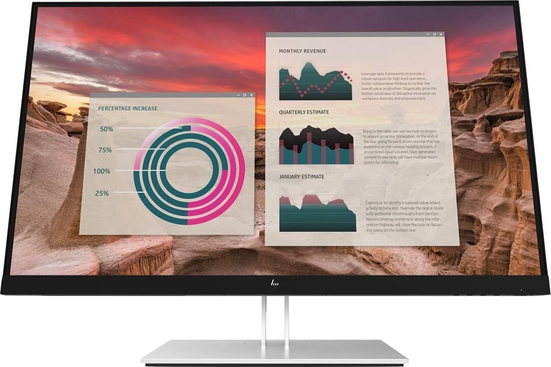 HP E27u G4, 27" цена и информация | Monitoriai | pigu.lt