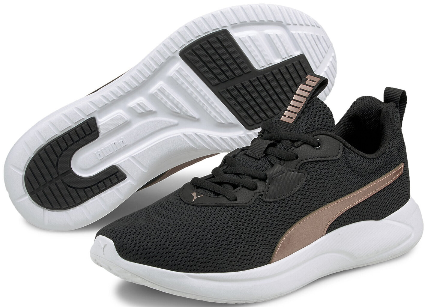 Kedai moterims Puma Resolve Metallic Black, juodi kaina ir informacija | Sportiniai bateliai, kedai moterims | pigu.lt