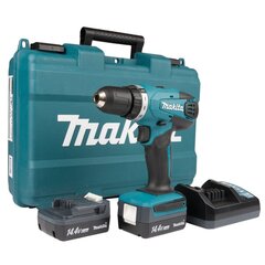 Аккумуляторная дрель-шуруповерт Makita DF347DWE 14,4 В цена и информация | Makita Сантехника, ремонт, вентиляция | pigu.lt