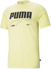 Футболка Puma Rebel Tee Yellow цена и информация | Мужские футболки | pigu.lt