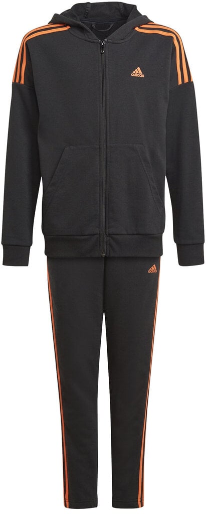 Sportinis kostiumas berniukams Adidas Jb Cotton Ts Black, juodas kaina ir informacija | Kelnės berniukams | pigu.lt