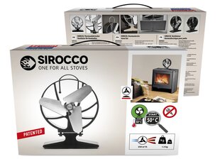 Krosnelės ventiliatorius SIROCCO kaina ir informacija | Priedai šildymo įrangai | pigu.lt