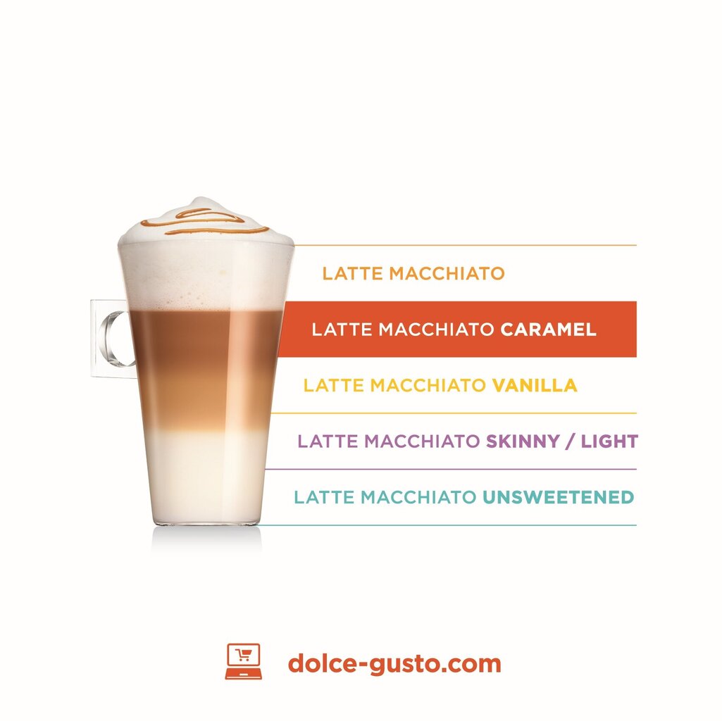 Kava Nescafe dolce gusto caramel latte macchiato, 16 vnt. цена и информация | Kava, kakava | pigu.lt