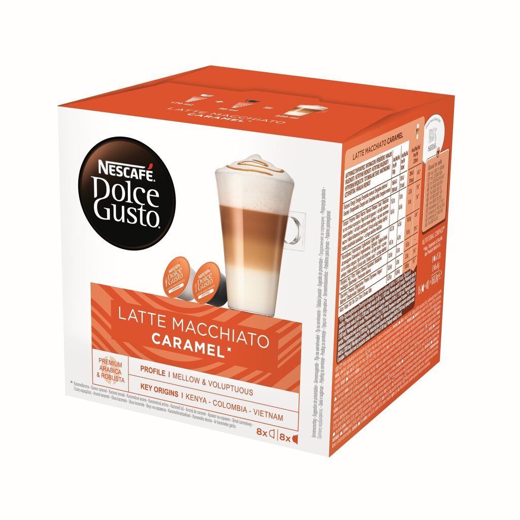 Kava Nescafe dolce gusto caramel latte macchiato, 16 vnt. цена и информация | Kava, kakava | pigu.lt