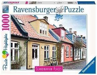 Dėlionė Scandinavian Houses in Aarhus Denmark, 1000 d. kaina ir informacija | Dėlionės (puzzle) | pigu.lt