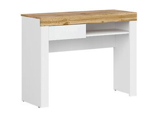Rašomasis stalas BRW Holten 1S, baltas/rudas kaina ir informacija | Kompiuteriniai, rašomieji stalai | pigu.lt
