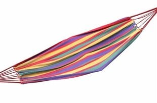 Vienvietis hamakas, 85x195 cm, įvairių spalvų kaina ir informacija | Hamakai | pigu.lt