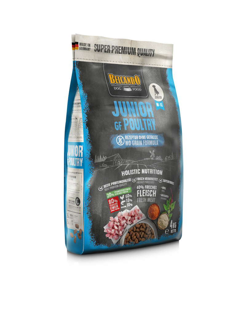 Belcando Finest Grain Free vidutinių ir didelių veislių jauniems šunims su paukštiena ir žuvimi, 4 kg kaina ir informacija | Sausas maistas šunims | pigu.lt